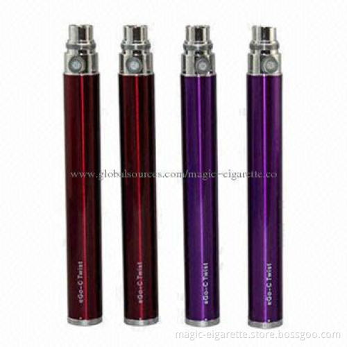 eGo-C Twist Batteries with Variable Voltage from Purlife, 3-4-hour Charging Time